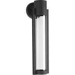 1-Light 9W Medium E-26 Integrated LED Outdoor Wall Sconce in Black