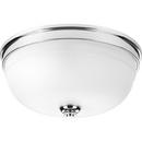 13-5/8 in. 75W 3-Light Incandescent Flushmount Ceiling Fixture in Polished Chrome