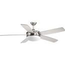 17-1/4 in. 18W 5-Blade Ceiling Fan with 60 in. Blade Span and LED Light in Brushed Nickel