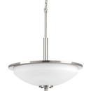 Progress Lighting Brushed Nickel 16-5/8 in. 100W 3-Light Medium E-26 Incandescent Pendant 