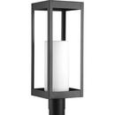 Progress Lighting Black 100W 1-Light Medium E-26 Incandescent Post Mount Lantern 