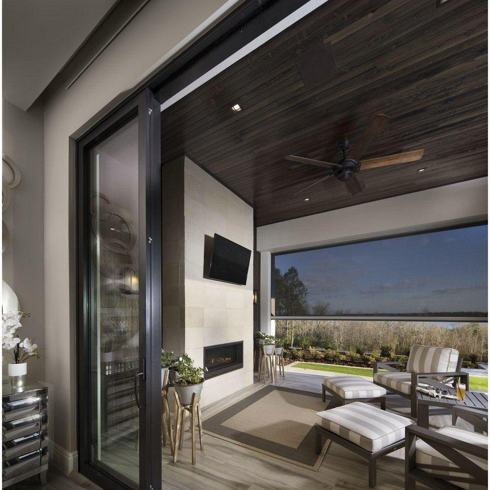 Progress Lighting Antique Bronze 90W 5-Blade Ceiling Fan with 68 in. Blade Span 