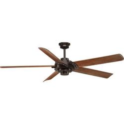 68 in. 5-Blade Indoor Ceiling Fan with  LED Light in Antique Bronze