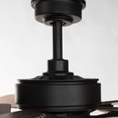 Progress Lighting Forged Black 17-1/2 in. 10W 5-Blade Ceiling Fan with 52 in. Blade Span and Incandescent Light 