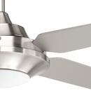 Progress Lighting Brushed Nickel 65W 5-Blade Ceiling Fan with 54 in. Blade Span and LED Light 