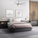 Progress Lighting Brushed Nickel 65W 5-Blade Ceiling Fan with 54 in. Blade Span and LED Light 