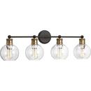 Progress Lighting Antique Bronze 33-1/2 x 10-7/8 in. 400W 4-Light Medium E-26 Incandescent Vanity Fixture 
