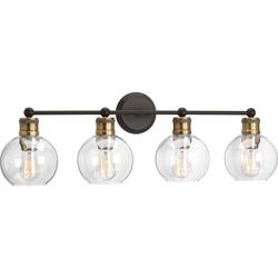 100W 4-Light Medium E-26 Incandescent Vanity Fixture in Antique Bronze