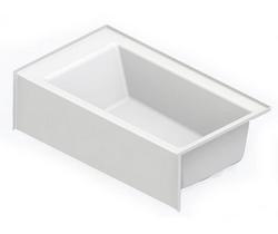 66 in. x 36 in. Soaker Alcove Bathtub with Right Drain in White