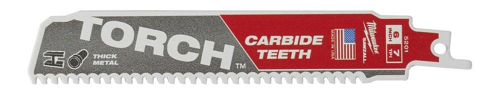 Milwaukee&reg; Silver 7 TPI Reciprocating Saw Blade with Carbide Teeth 