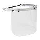 Bouton® Optical Silver Face Shield Frame for Cap Style Hard Hats in Silver 