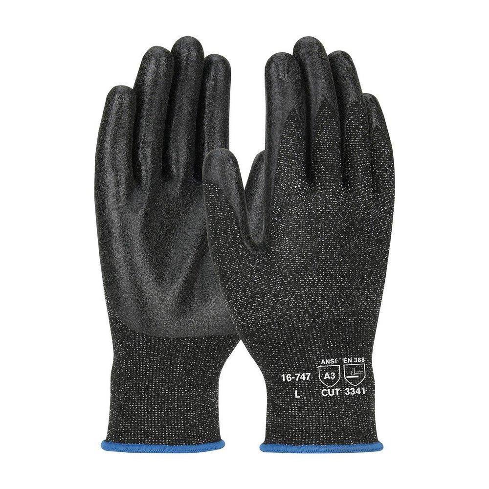 PIP® Black PVC Coated PolyKor™ and Knit Gloves in Black 