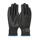 XXL Size PolyKor™ Fiber Glove with PVC Coated Smooth Grip in Black