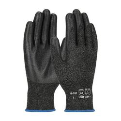L Size PVC Coated PolyKor&trade; and Knit Gloves in Black
