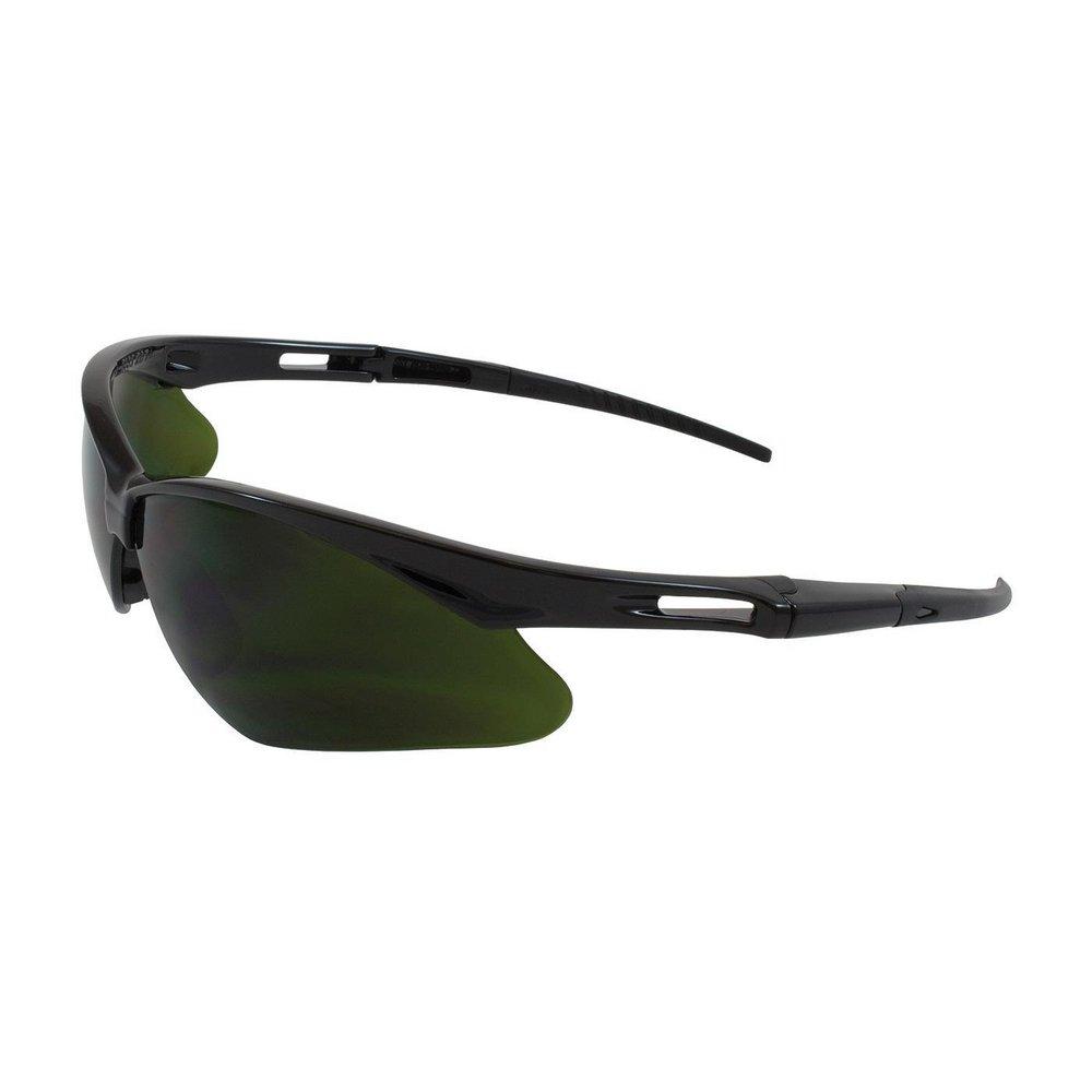 Anser&trade; Black Safety Glass IR Shade 5.0 in Black Frame 