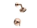 Single Handle Shower Faucet in Vibrant Rose Gold (Trim Only)