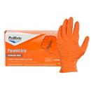 Size L 9 mil Rubber Industrial Disposable Gloves in Orange (Box of 100)