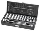 Channellock Chrome 18PC 3/8 DR METRIC SET SOCKET SET METAL BOX 