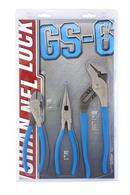 Channellock Polished 3PC PLIER SET TONGUE & GROOVE LONG NOSE CUTTER 