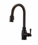 1.75 gpm 1 Hole Deck Mount Kitchen Faucet with Single Lever Handle and High Rise Spout in Tumbled Bronze