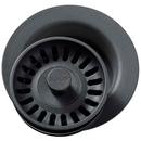 Plastic Disposer Flange with Basket Strainer and Stopper in Charcoal