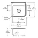 Elkay Caviar Plastic Disposer Flange with Basket Strainer and Stopper 