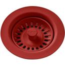 Plastic Disposer Flange with Basket Strainer and Stopper in Maraschino
