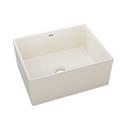 24-3/8 x 19-5/8 in. Fireclay Single Bowl Farmhouse Kitchen Sink in Biscuit