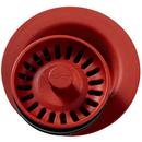 Plastic Disposer Flange with Basket Strainer and Stopper in Maraschino