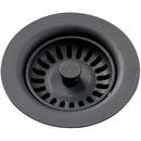 Elkay Charcoal Plastic Disposer Flange with Basket Strainer and Stopper 