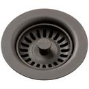 Elkay Chestnut Plastic Disposer Flange with Basket Strainer and Stopper 