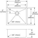 Elkay Chestnut Plastic Disposer Flange with Basket Strainer and Stopper 