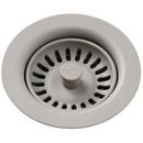 Plastic Disposer Flange with Basket Strainer and Stopper in Greige