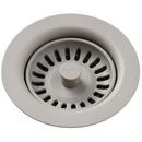 Elkay Greige Plastic Disposer Flange with Basket Strainer and Stopper 