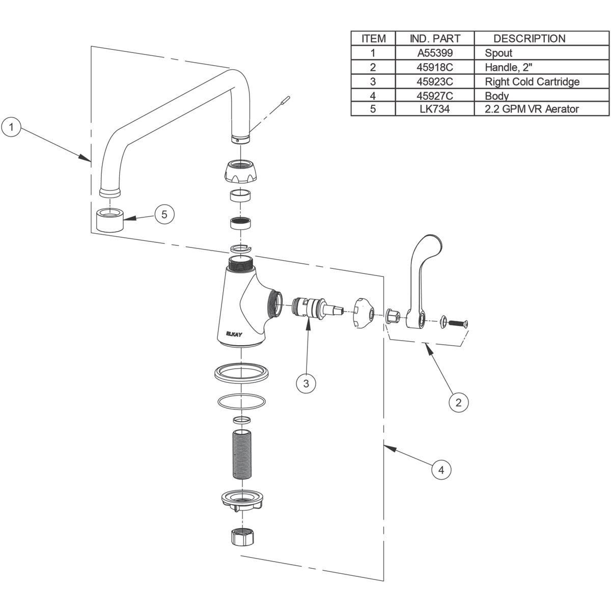 Elkay Stainless Steel 1.5 gph Countertop Water Dispenser 
