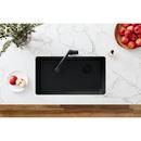 Elkay Black Plastic Disposer Flange with Basket Strainer and Stopper 