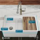 Elkay White 33 x 20 in. Fireclay Double Bowl Farmhouse Kitchen Sink 