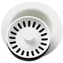 Plastic Disposer Flange with Basket Strainer and Stopper in Ricotta