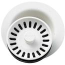 Elkay Ricotta Plastic Disposer Flange with Basket Strainer and Stopper 