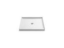 36 in. x 42 in. Shower Base with Center Drain in White