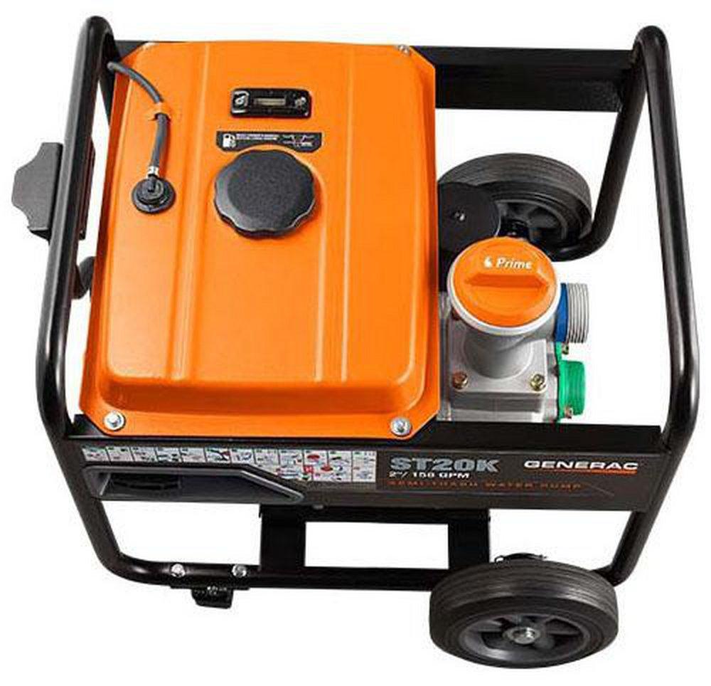 Generac Power Systems Semi-trash Water Pump with Hose and Wheel 