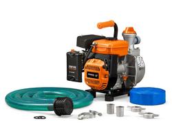 1.5 Gallon 79CC 80 GPM Aluminum Clean Water Dewatering Pump with 1-1/2" Discharge and Hose Kit