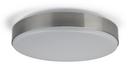 15-1/4 in. 24W 1-Light Flush Mount Ceiling Fixture in Brushed Nickel