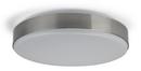 Liteco Brushed Nickel 15-1/4 in. 24W 1-Light Flush Mount Ceiling Fixture 
