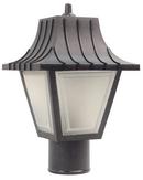 13-1/2 in. Non-Metallic LED Outdoor Post-Top Fixture Lighting in Black