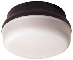 9-3/8 in. 14W Outdoor LED Ceiling Mount Fixture in Black