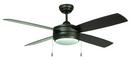 4-Blade Ceiling Fan with 52 in. Blade Span and LED in Espresso