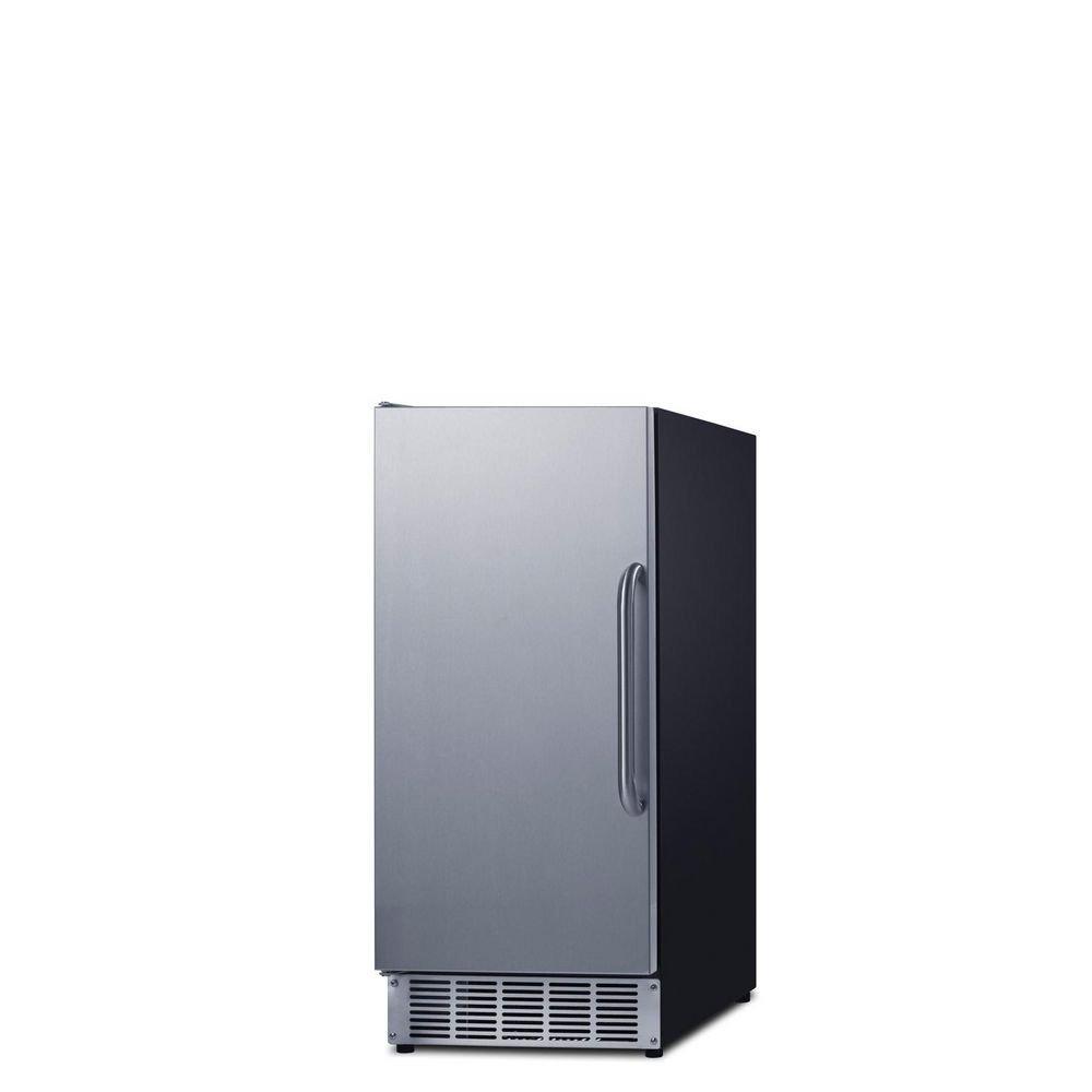 Summit Appliance Stainless Steel 33 in. 25 lb Ice Maker 