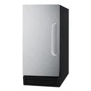 Summit Appliance Stainless Steel/Black 33 in. 25 lb Ice Maker 
