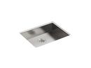 25 x 22 in. No-Hole Single Bowl Undermount Kitchen Sink in Stainless Steel